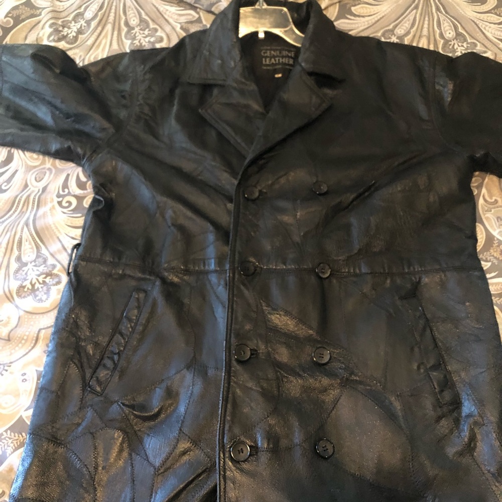 Leather trench Coat